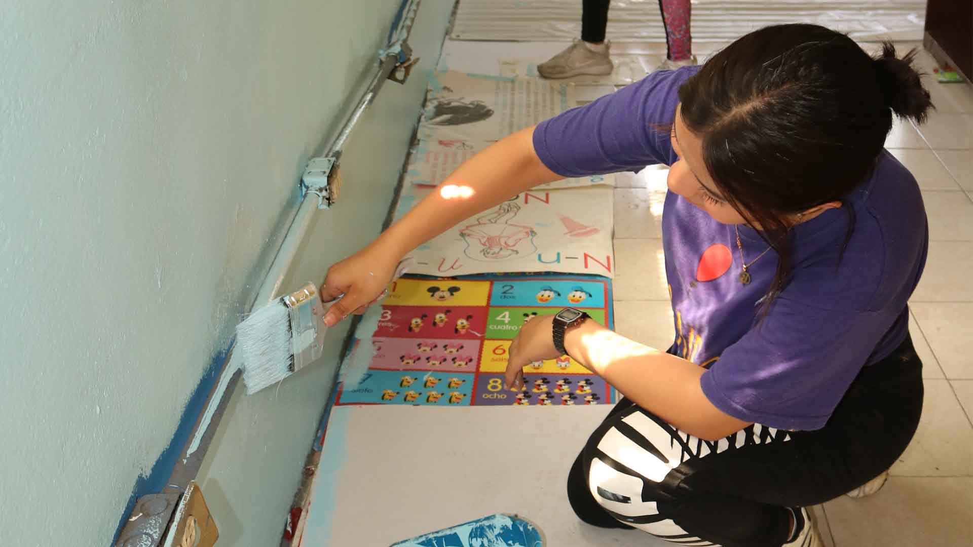 Van estudiantes de UANL al rescate de primaria de Guadalupe