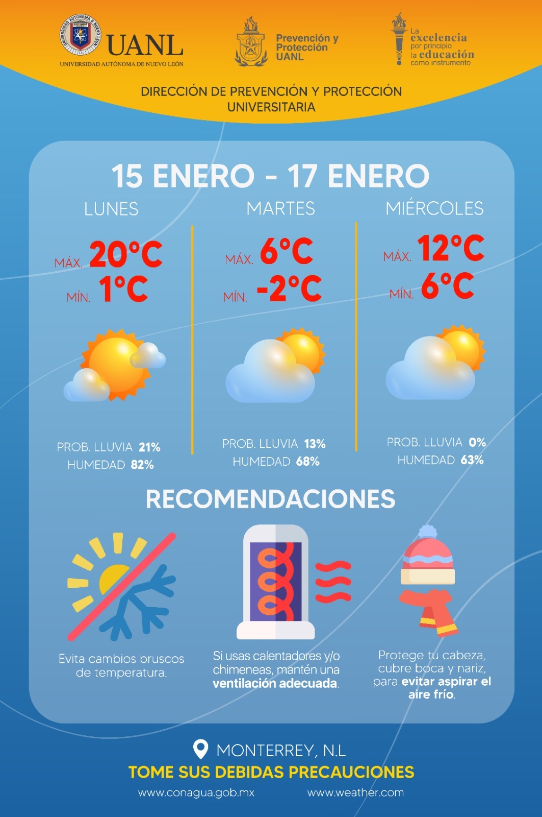 Protégete del frío siguiendo estas recomendaciones