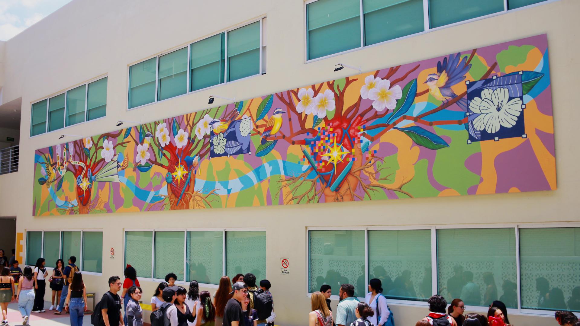 Pintan en murales el espíritu de la Facultad de Artes Visuales
