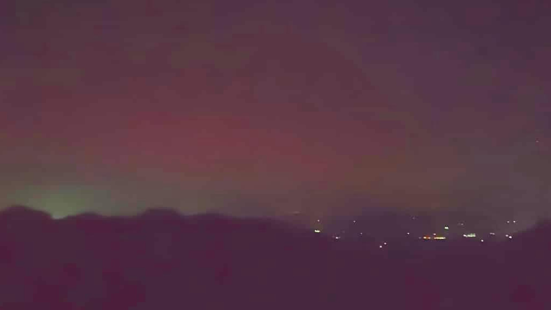 Auroras boreales iluminan México por inusual actividad solar