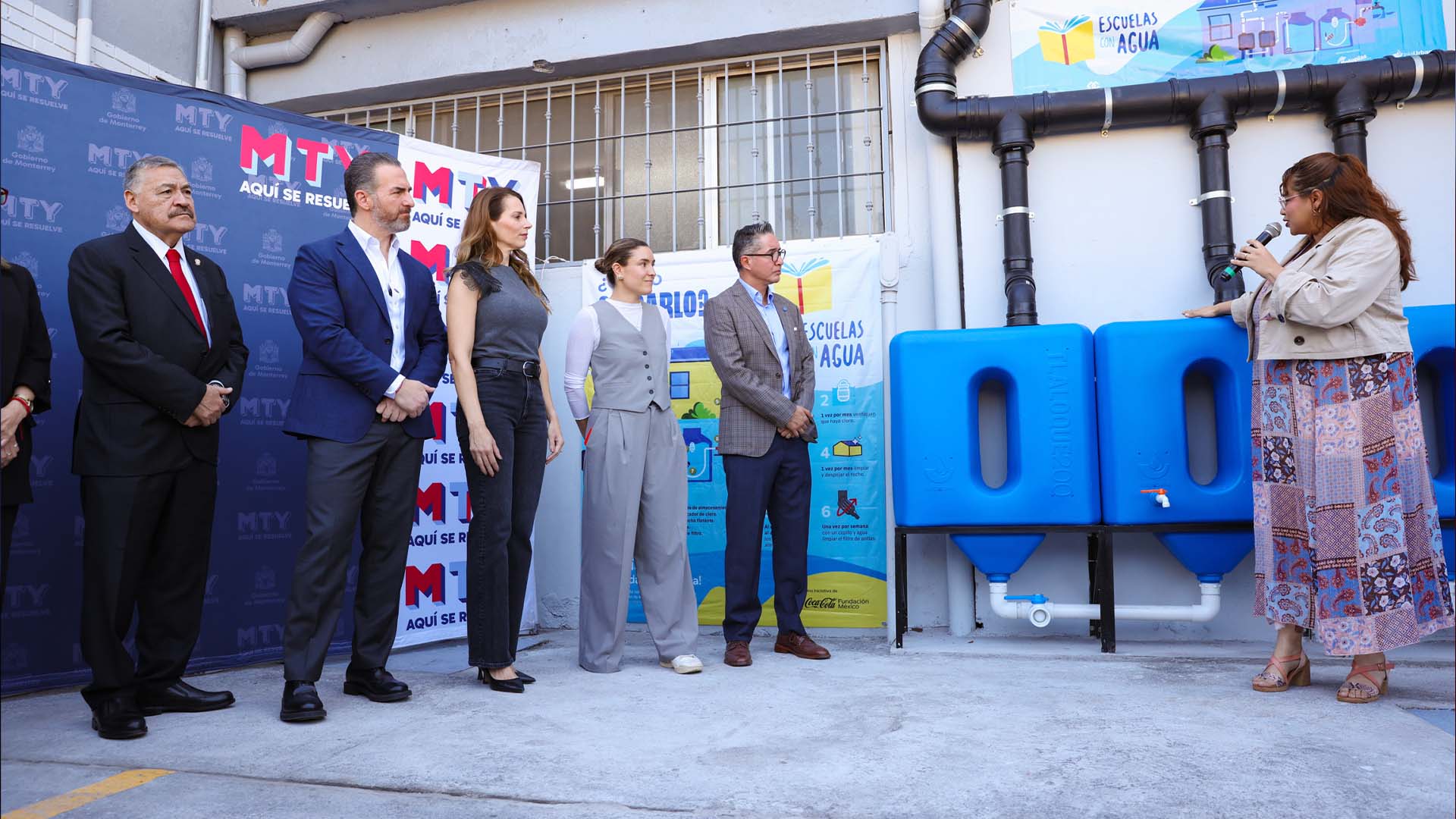 Instalan en Preparatoria 9 sistema de captación de agua de lluvia