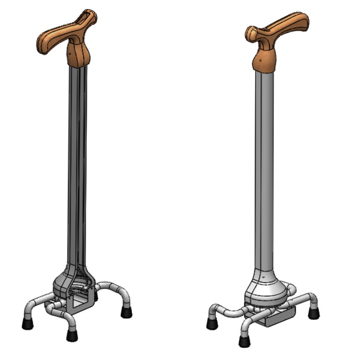 Crean bastón mecánico que favorece autonomía de adultos mayores