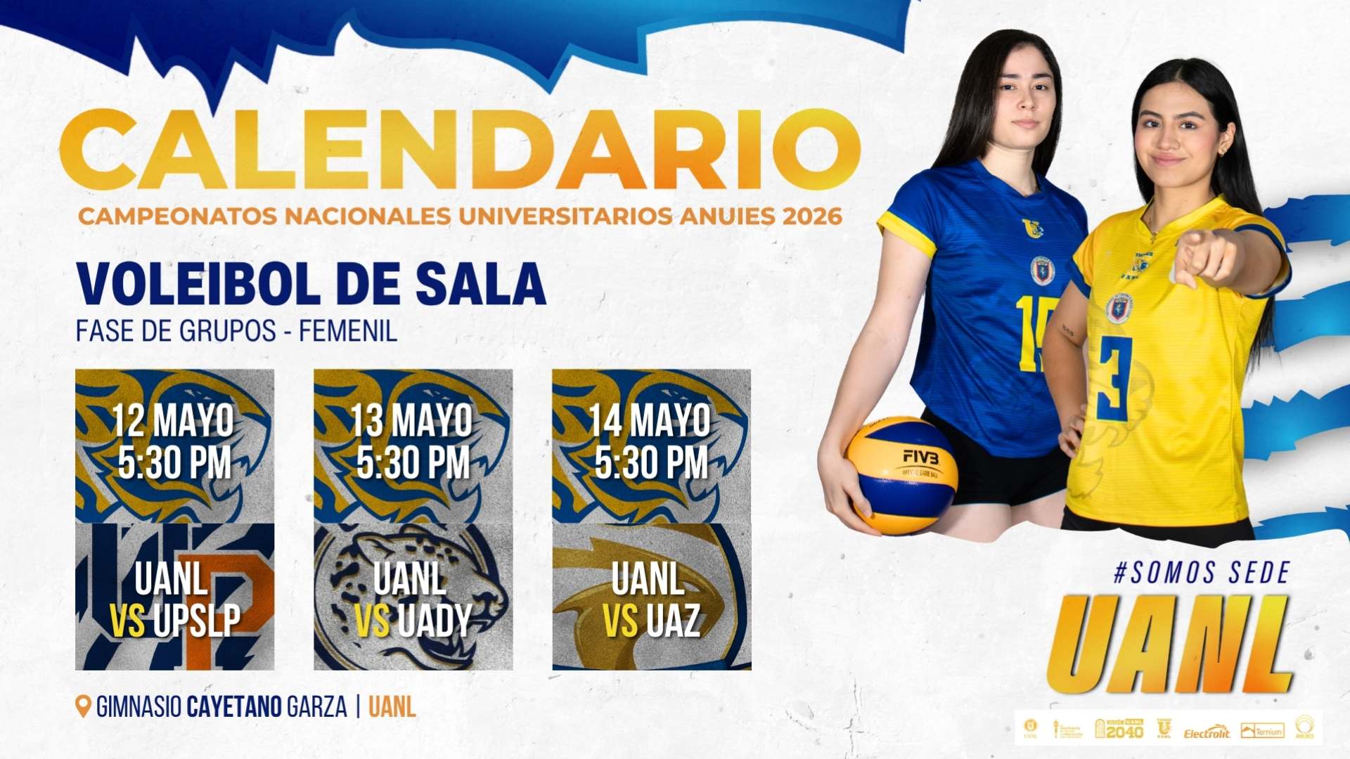 Recibe la UANL etapa final de los Campeonatos Nacionales Universitarios ANUIES 2026