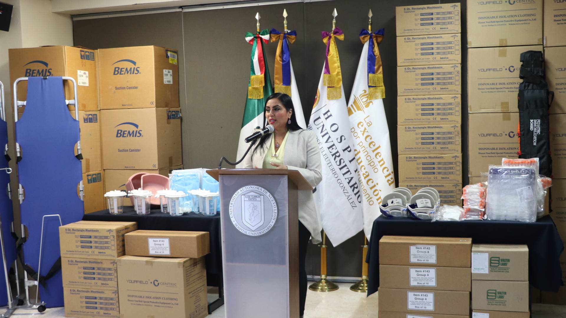 Donan más de 42 mil insumos para el Hospital Universitario